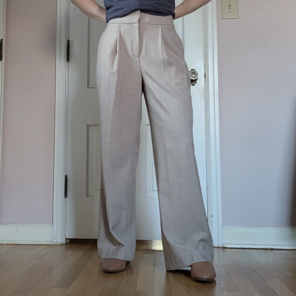Express high waisted wide leg dress pants